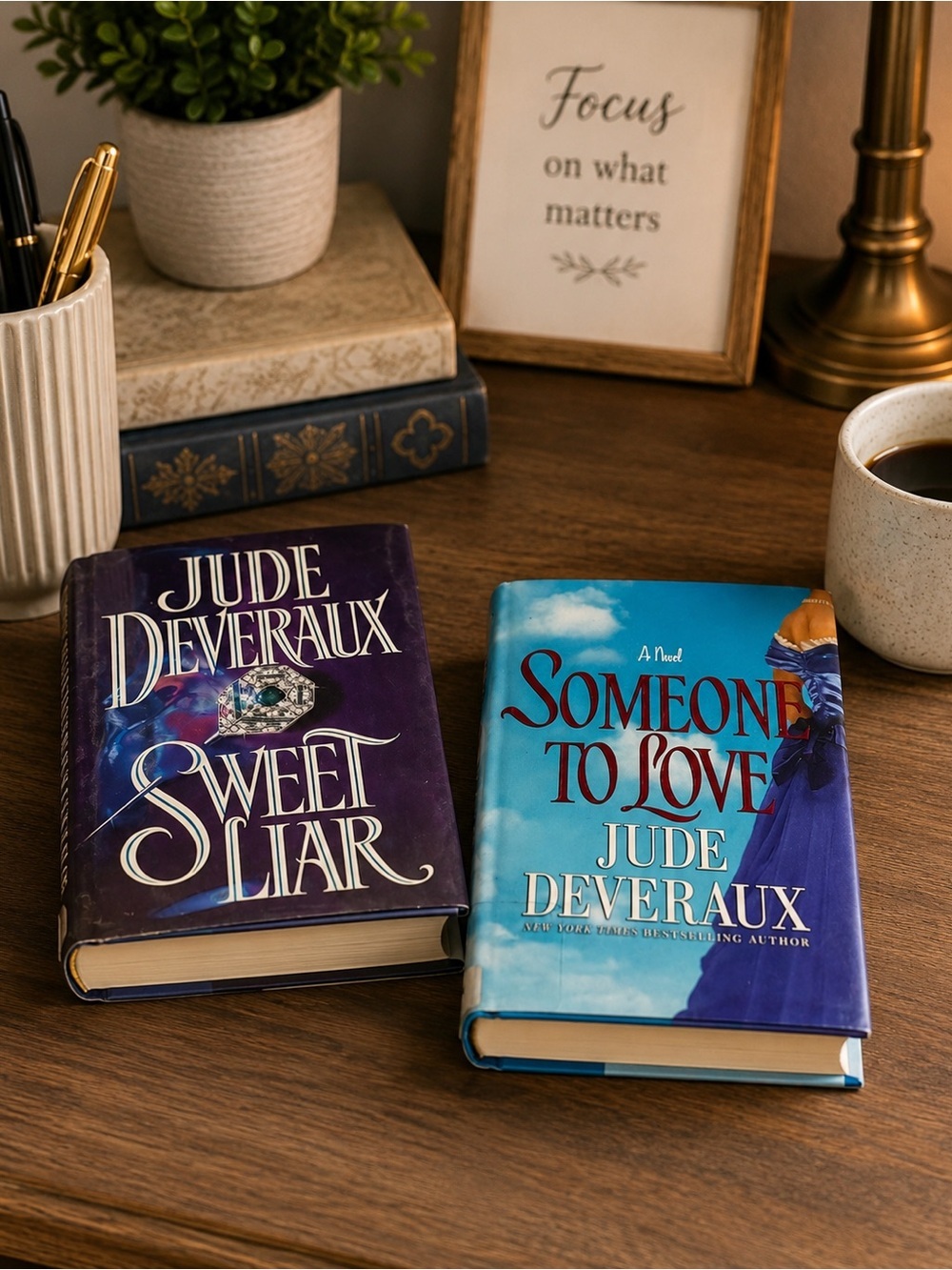 Jude Deveraux Romance Book Set | Sweet Liar & Someone to Love | Hardcover Novels